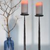Tall Candlestick hand forged from Iron and Copper - Image 5