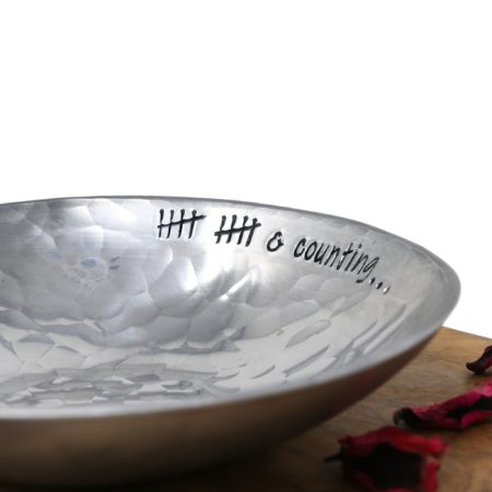 10th Anniversary Medium Aluminium Bowl - Image 3