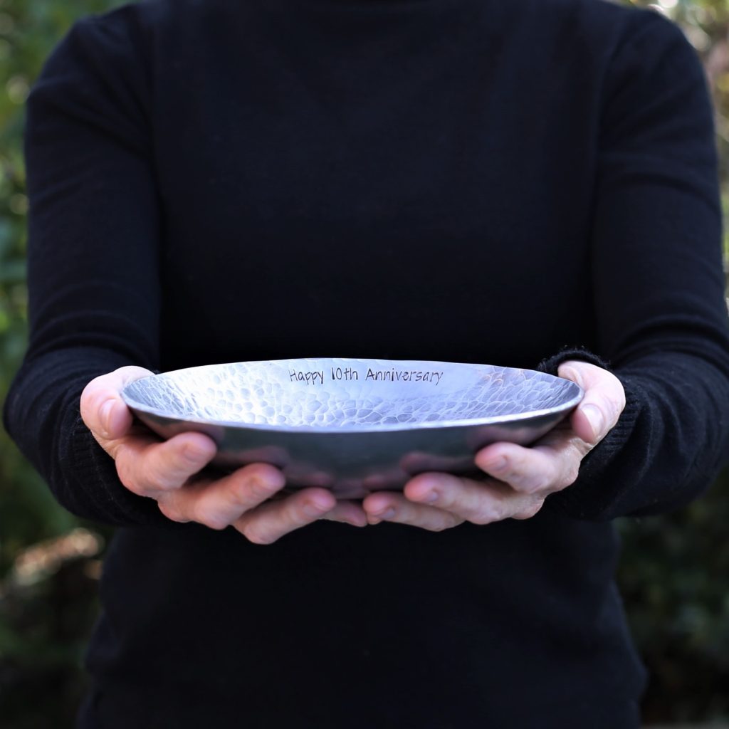 personalise large alunimium bowl