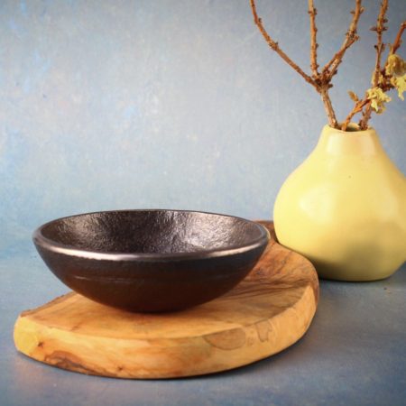 Small Hammered Heavy Bowl with Hammered Crackle Finish (Design 'b')