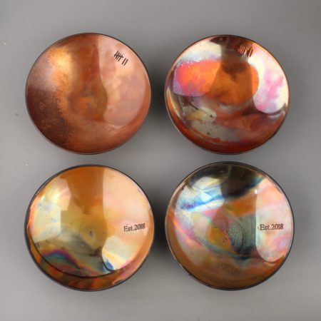 7th Anniversary Medium Smooth Fired Copper Bowl - Image 4