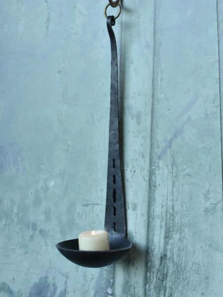 Long Wall Sconce, Rustic Candle Holder - Image 2