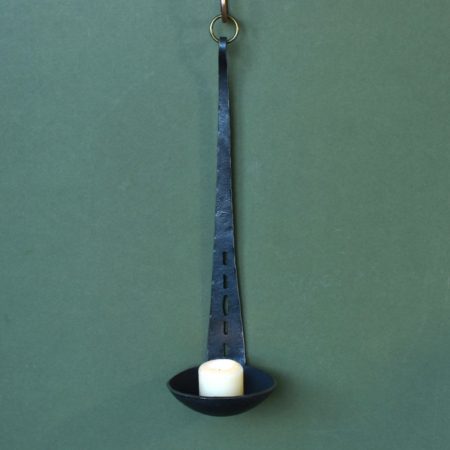 Long Wall Sconce, Rustic Candle Holder - Image 3