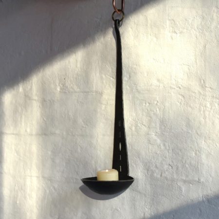 Long Wall Sconce, Rustic Candle Holder - Image 5