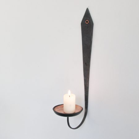 Iron and Copper Fusion Wall Sconce - Image 3