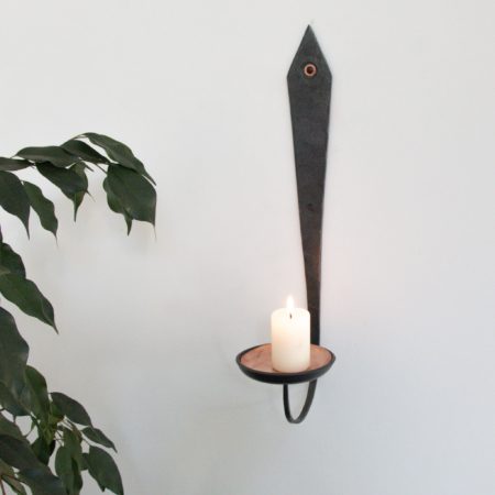 Iron and Copper Fusion Wall Sconce - Image 8